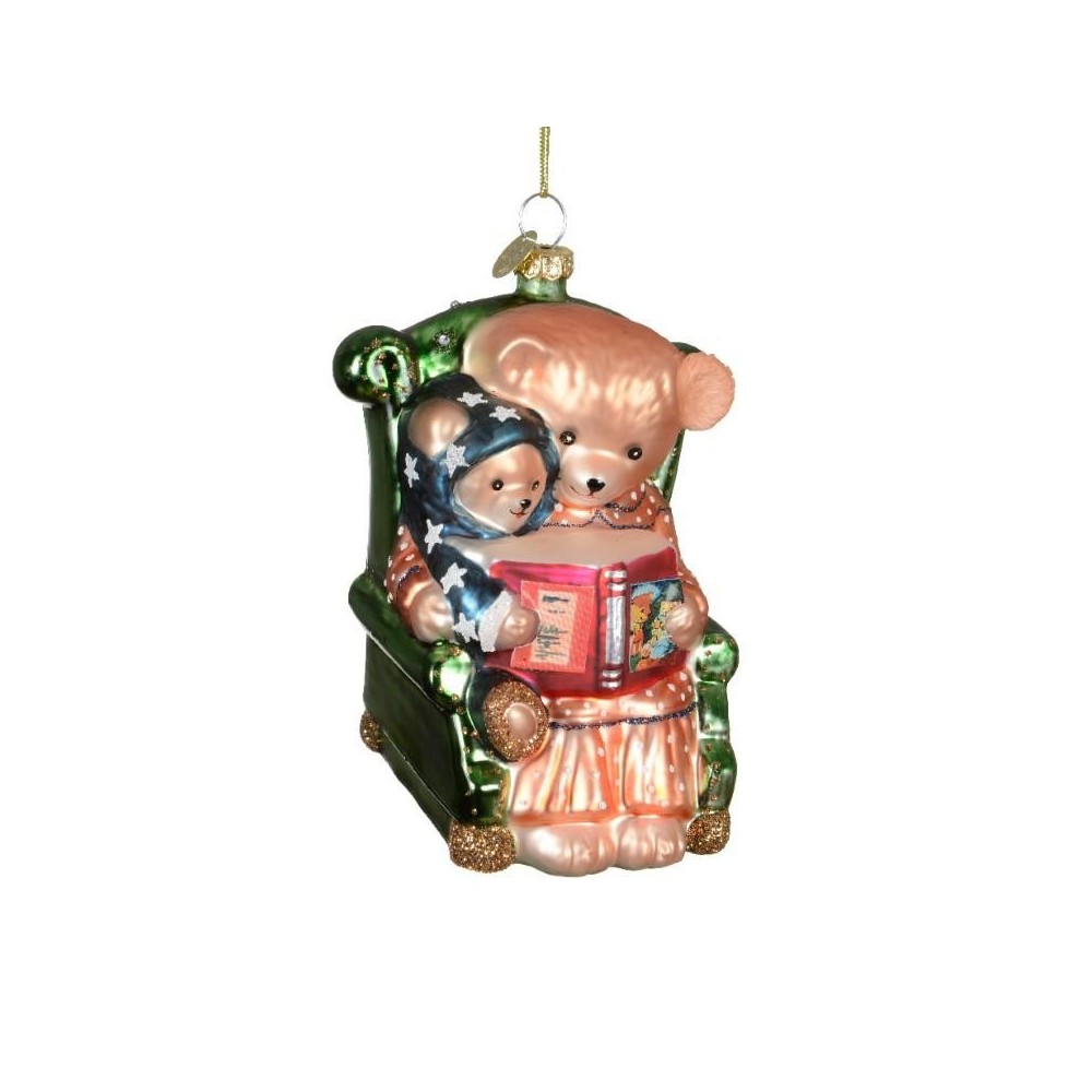 ORSETTI SEDUTI IN POLTRONA VETRO H.11.5